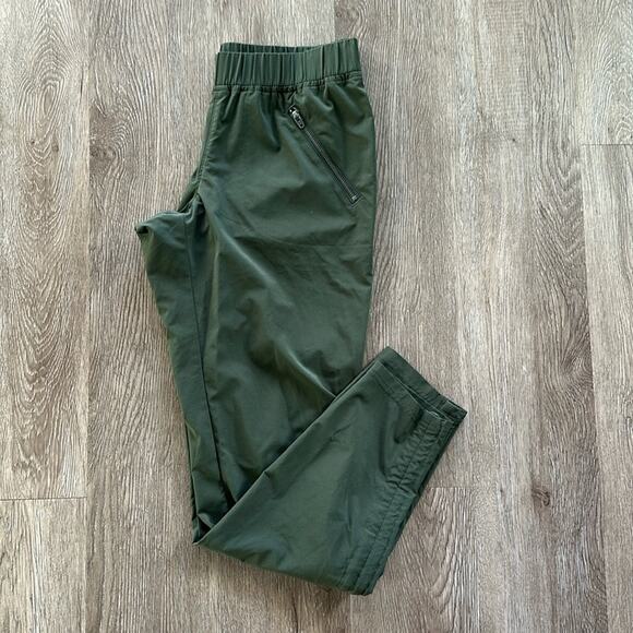 Athleta Aspire Ankle Pants Olive Green Size 0 Mid Rise - Picture 1 of 7